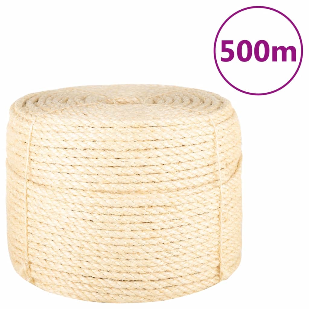 Corde vidaxl 10 mm 500 m 100% sisal