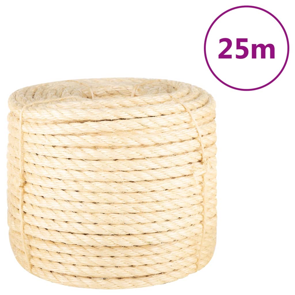 Corde vidaxl 14 mm 25 m 100% sisal