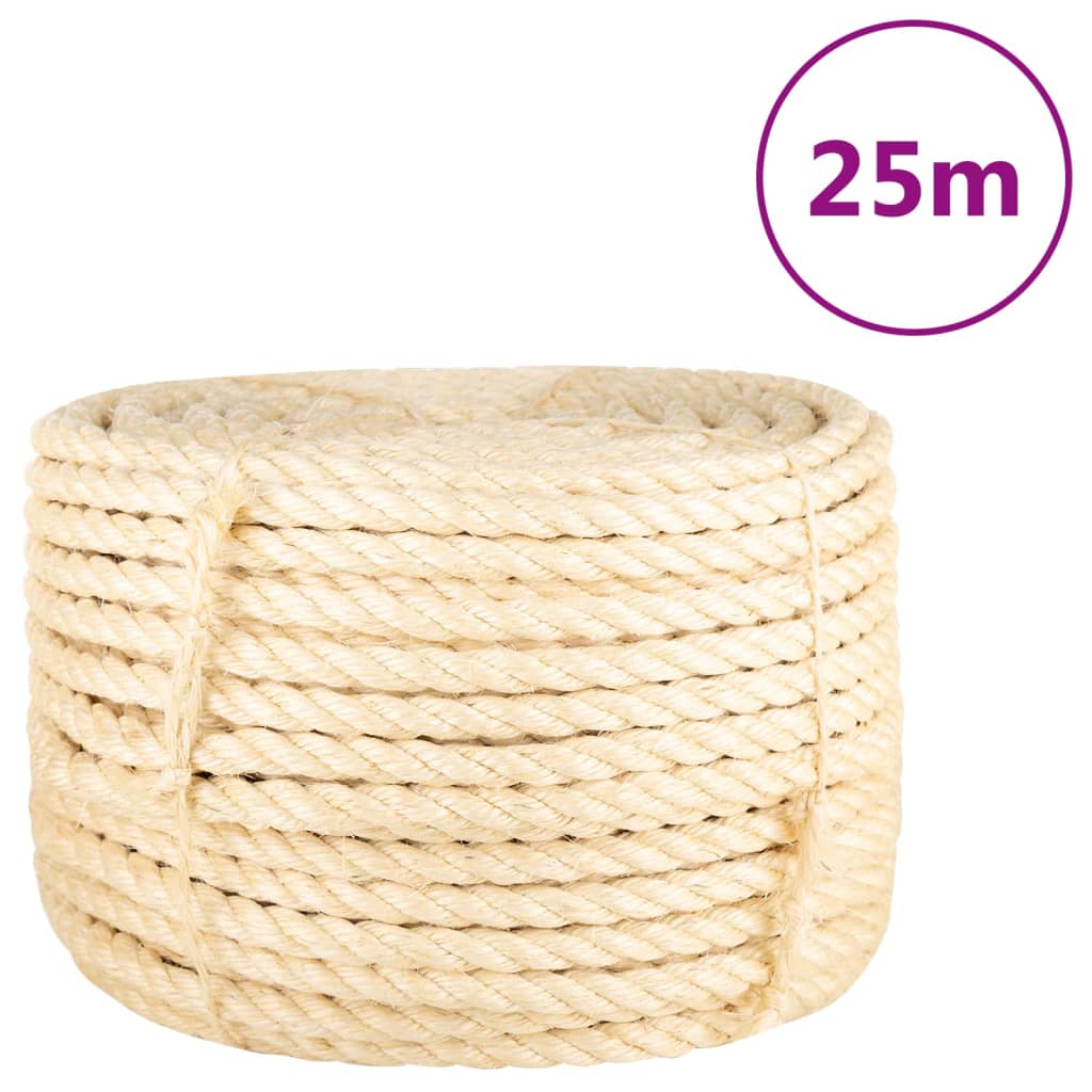 Corde vidaxl 16 mm 25 m 100% sisal