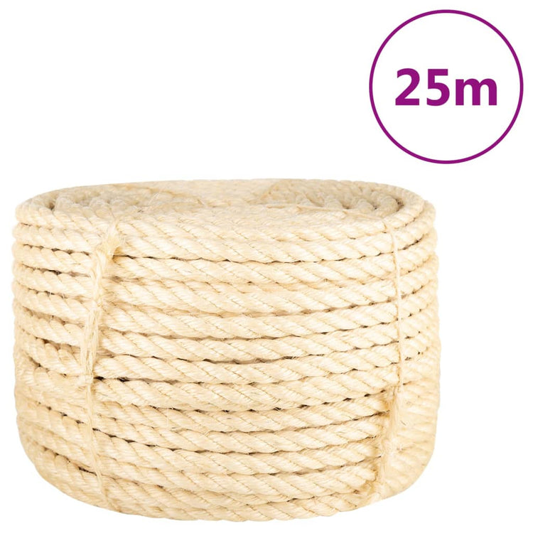 Corde vidaxl 16 mm 25 m 100% sisal