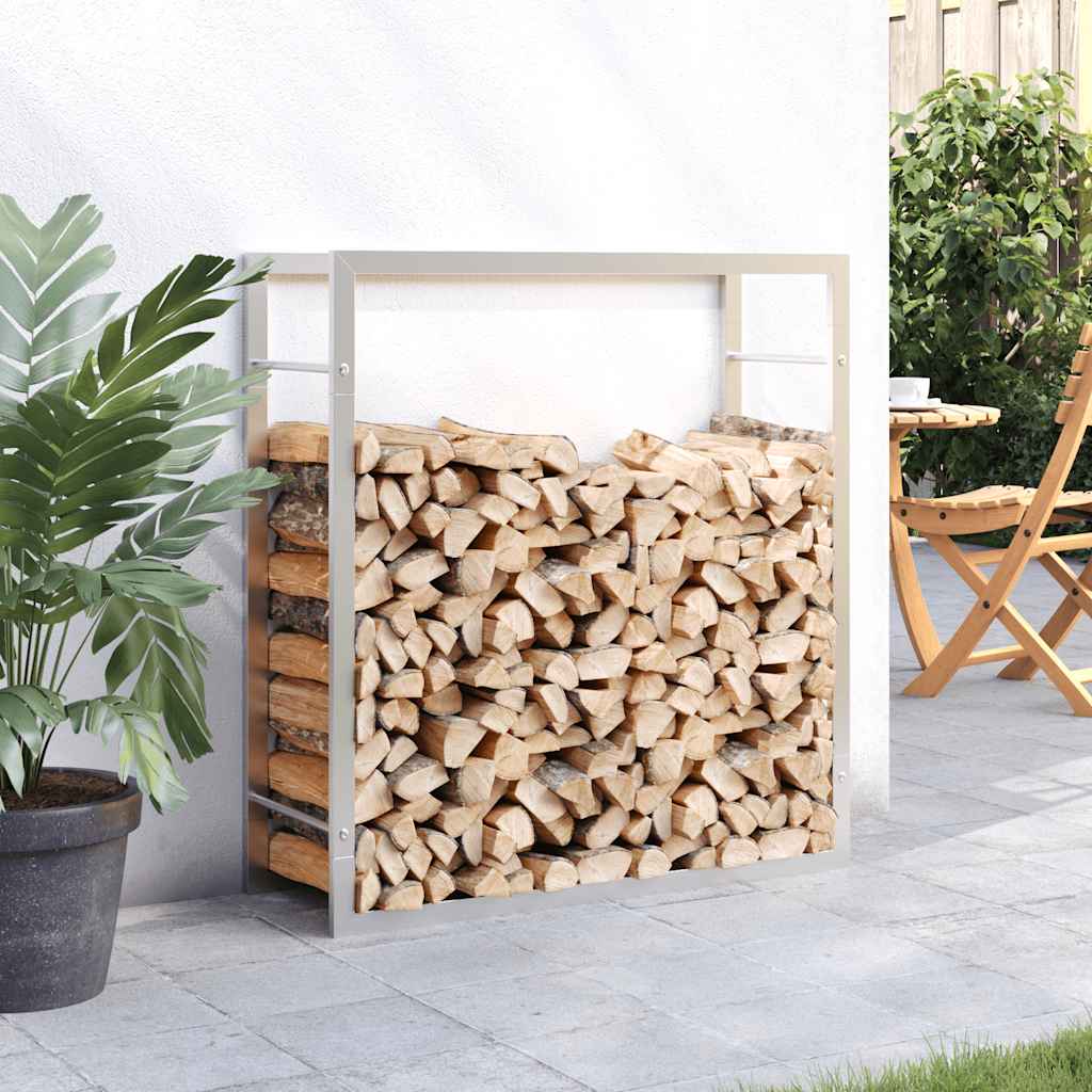 Vidaxl Fileplace 80x28x86 cm en acier inoxydable