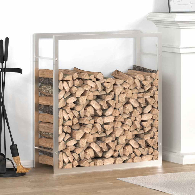 Vidaxl Fileplace 80x28x86 cm en acier inoxydable