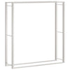 Viple de vidaxl 110x28x116 cm en acier inoxydable