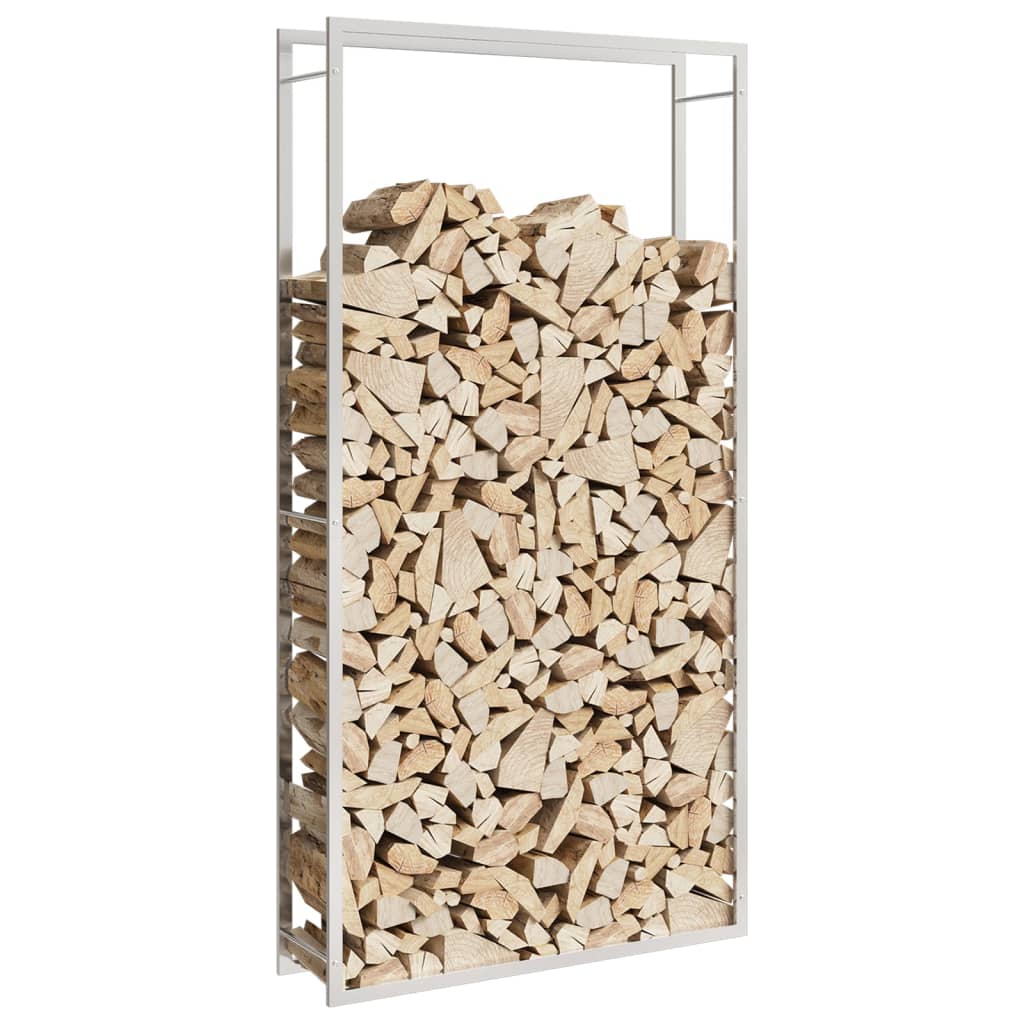 Viple de vidaxl 110x28x214 cm en acier inoxydable
