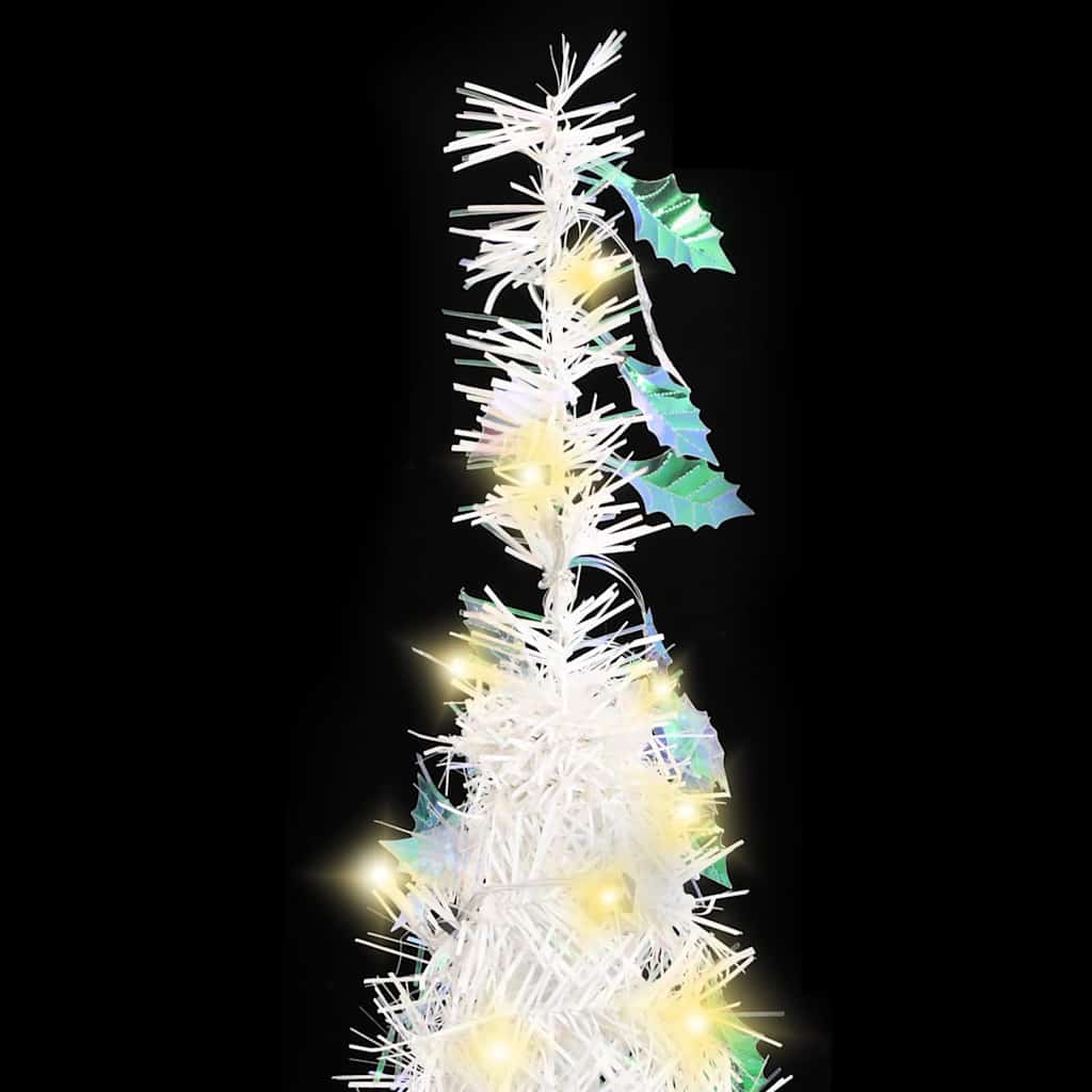 Vidaxl kunstkerstboom pop-up 200 LEDS 210 cm blanc