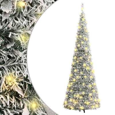 Vidaxl Kunstkerstboom Pop-up avec neige 150 LED 180 cm