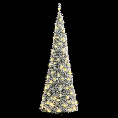 Vidaxl Kunstkerstboom Pop-up avec neige 150 LED 180 cm