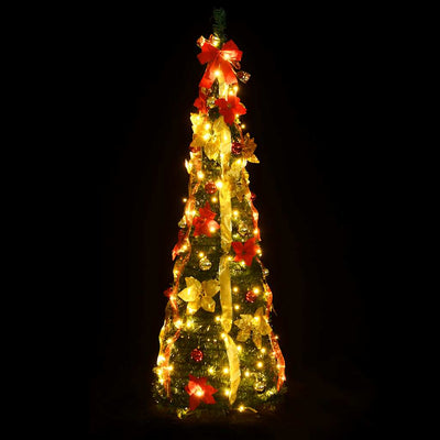 Vidaxl Kunstkerstboom pop-up 100 LEDS 150 cm vert