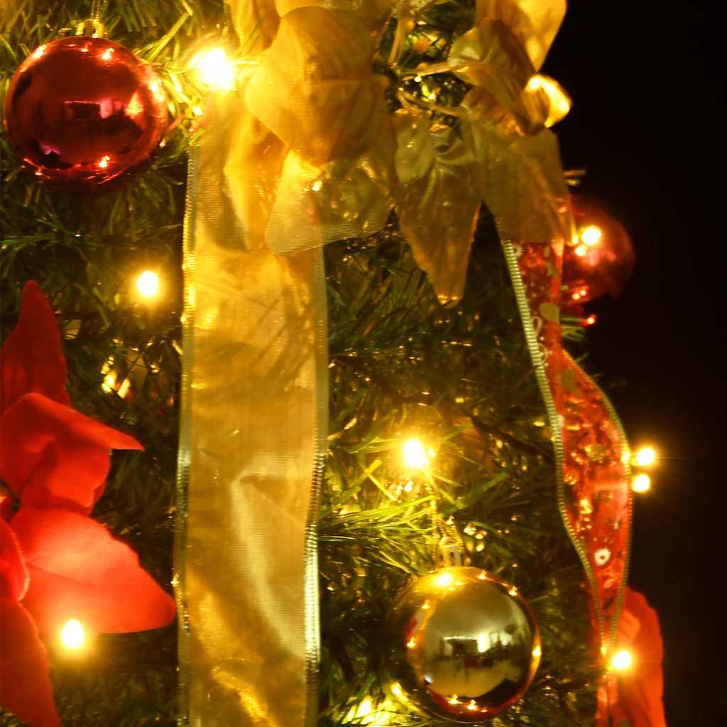 VidaXL sapin de Noël artificiel pop-up 200 LED 210 cm vert