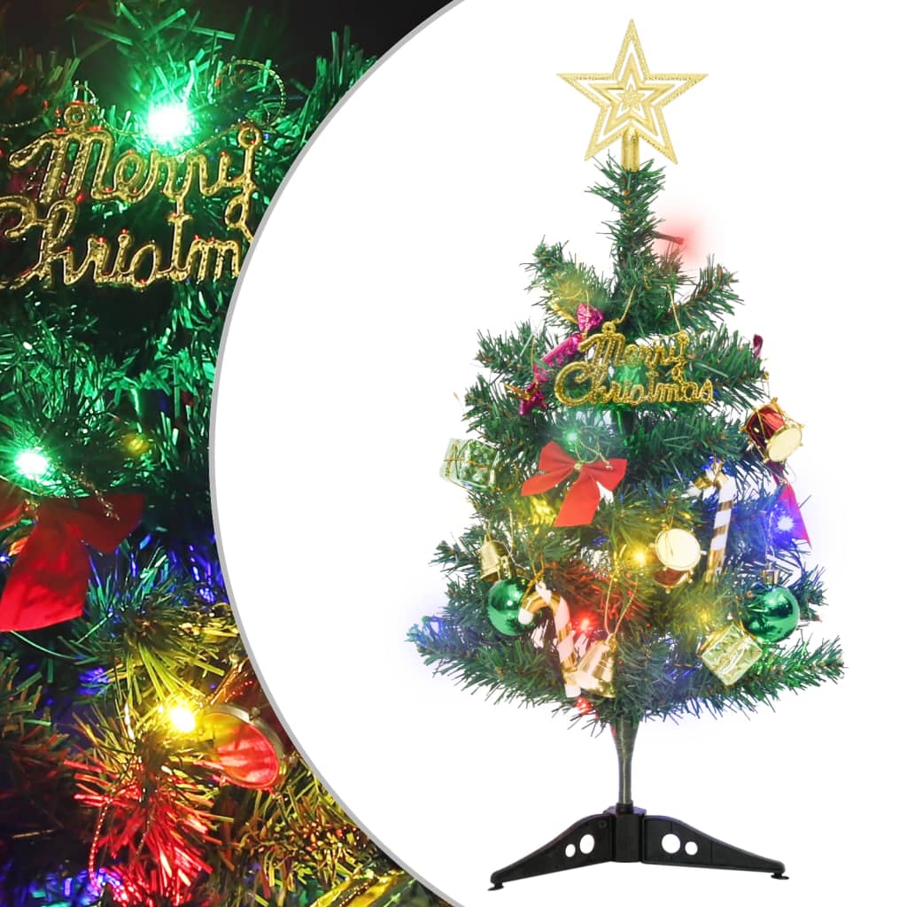 Vidaxl kunstkerstboom avec l'éclairage mini 20 LEDS 45 cm vert