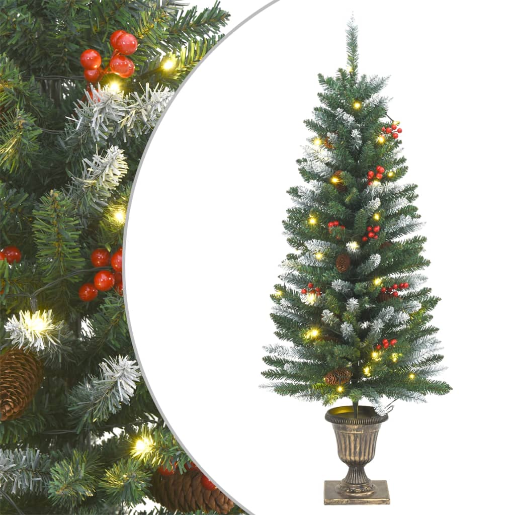 Vidaxl 4 pièces de décoration de porte de Noël PVC