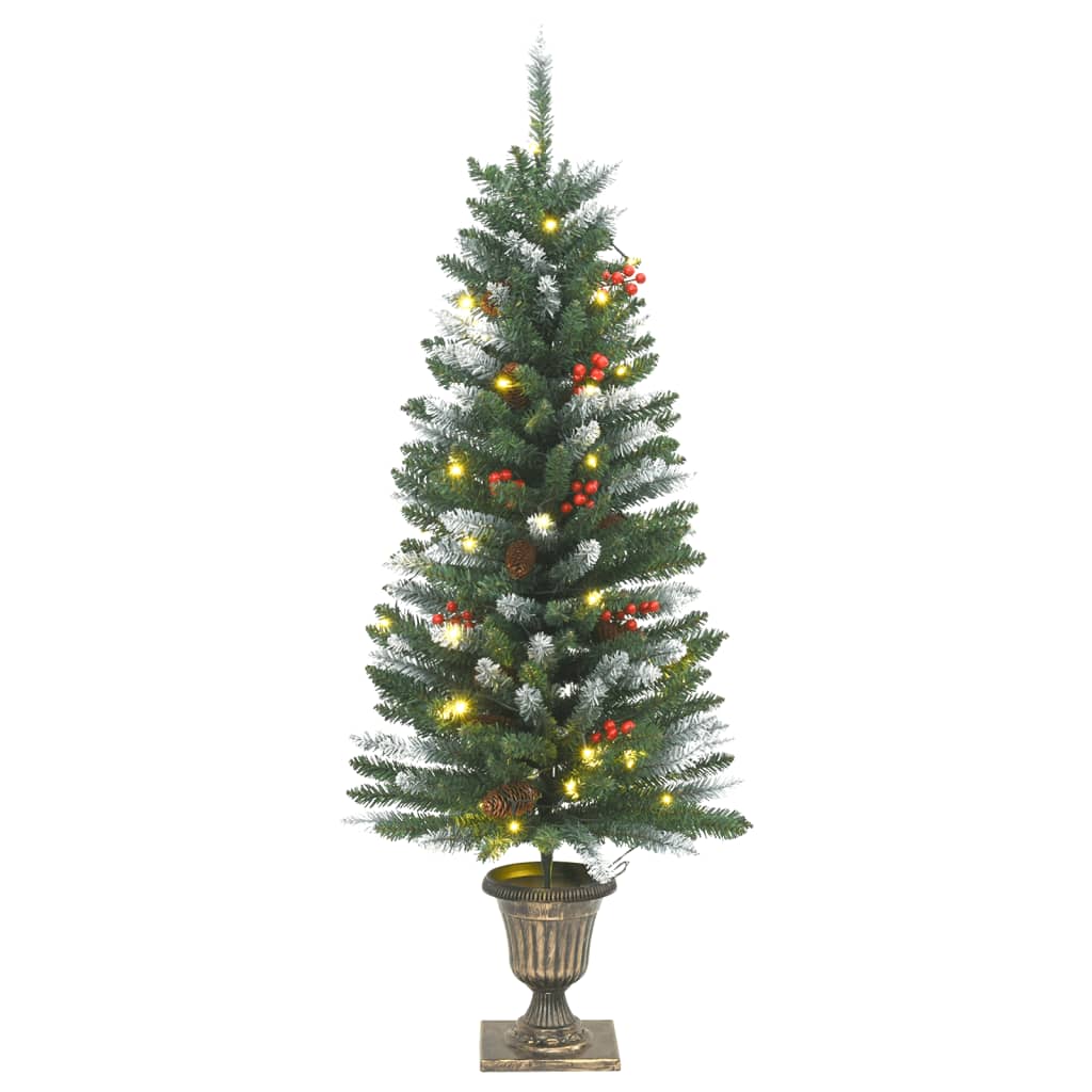 Vidaxl arbres de Noël artificiels 2 st 100 LEDS 120 cm vert