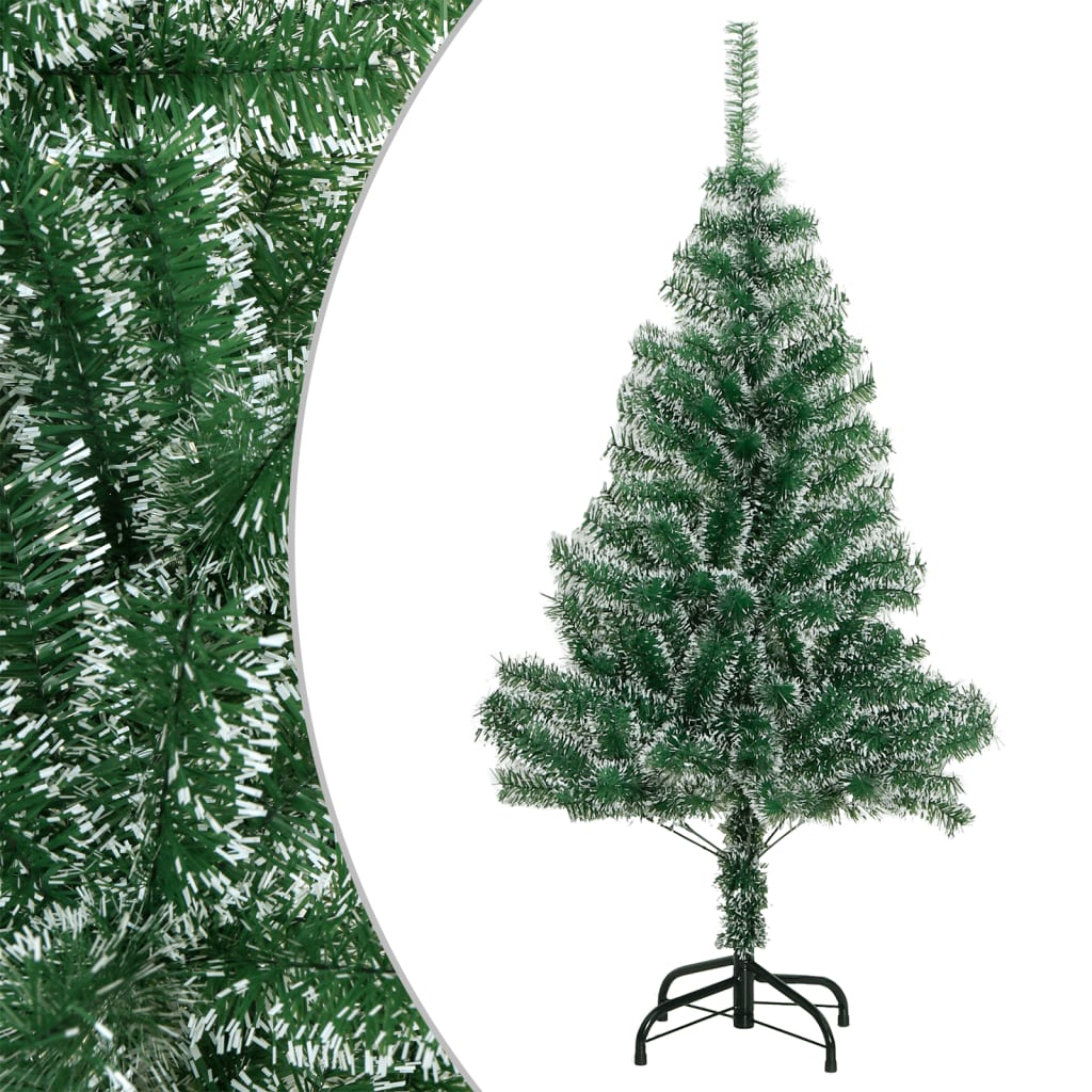 Vidaxl kunstkerstboom avec neige de 150 cm vert