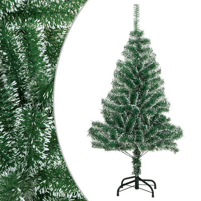 Vidaxl kunstkerstboom avec neige de 150 cm vert