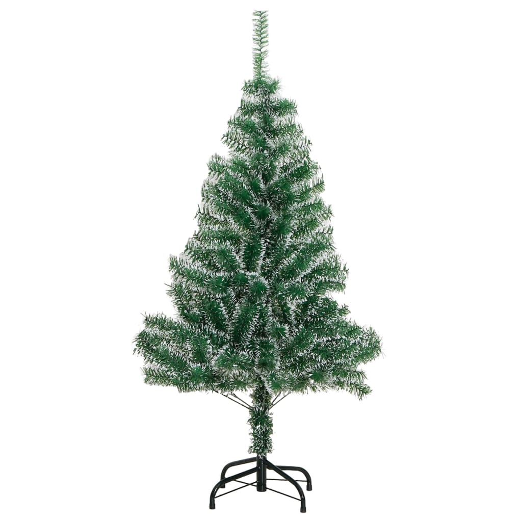 Vidaxl kunstkerstboom avec neige de 150 cm vert