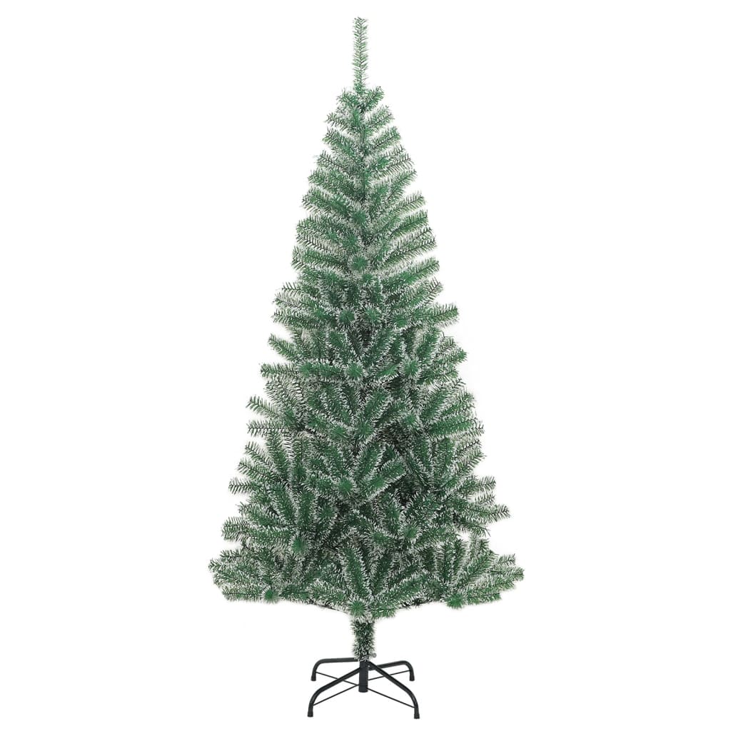 Vidaxl kunstkerstboom avec neige 180 cm vert