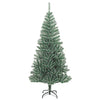 Vidaxl kunstkerstboom avec neige de 210 cm vert