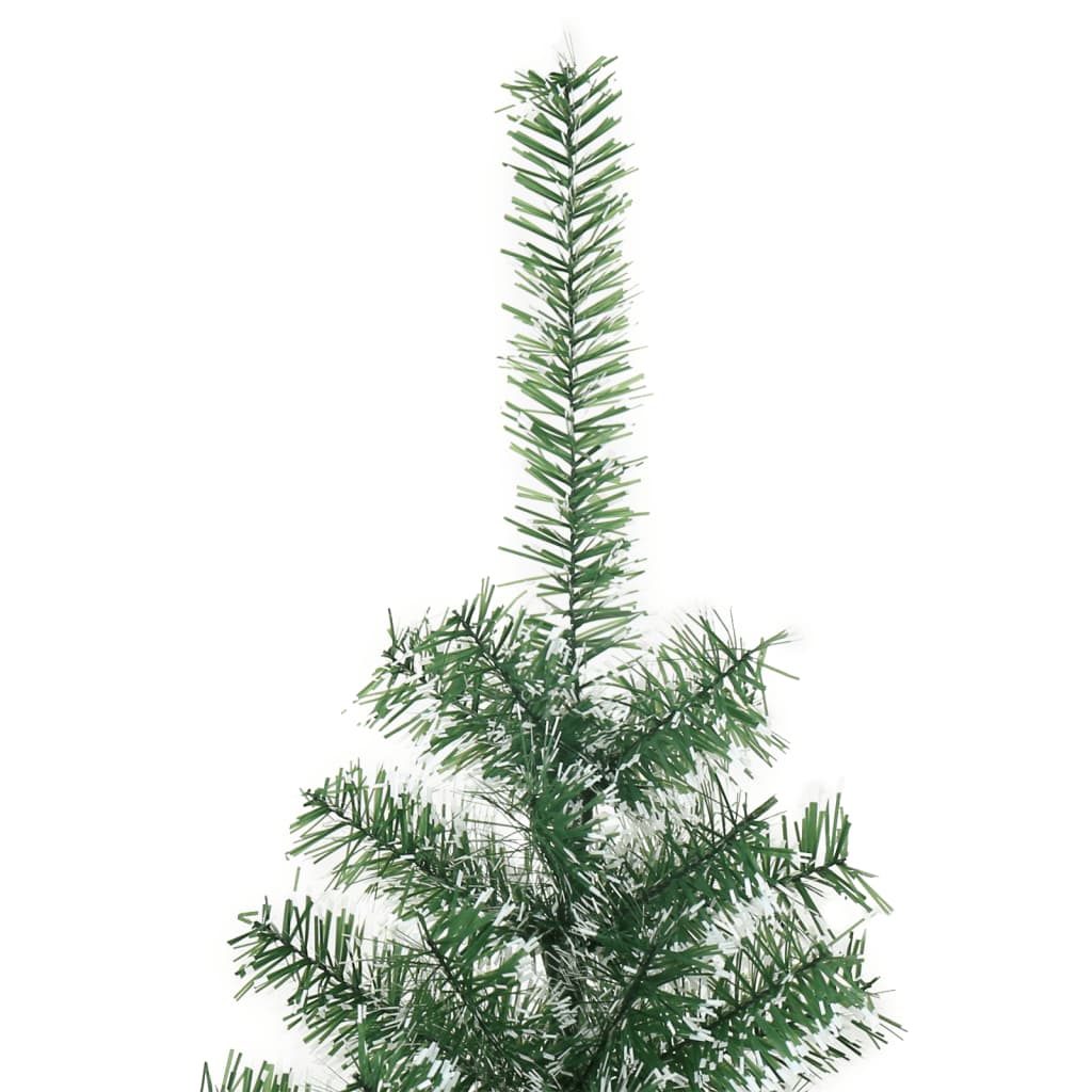 Vidaxl kunstkerstboom avec neige de 210 cm vert