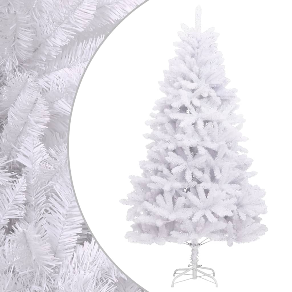 Vidaxl Kunstkerstboom avec des charnières et 180 cm standard blanc