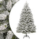 Vidaxl kunstkerstboom avec des charnières et neige 180 cm