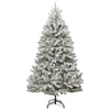 Sapin de Noël artificiel Vidaxx avec charnières et neige 240 cm