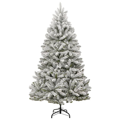 Vidaxl kunstkerstboom avec des charnières et neige 270 cm