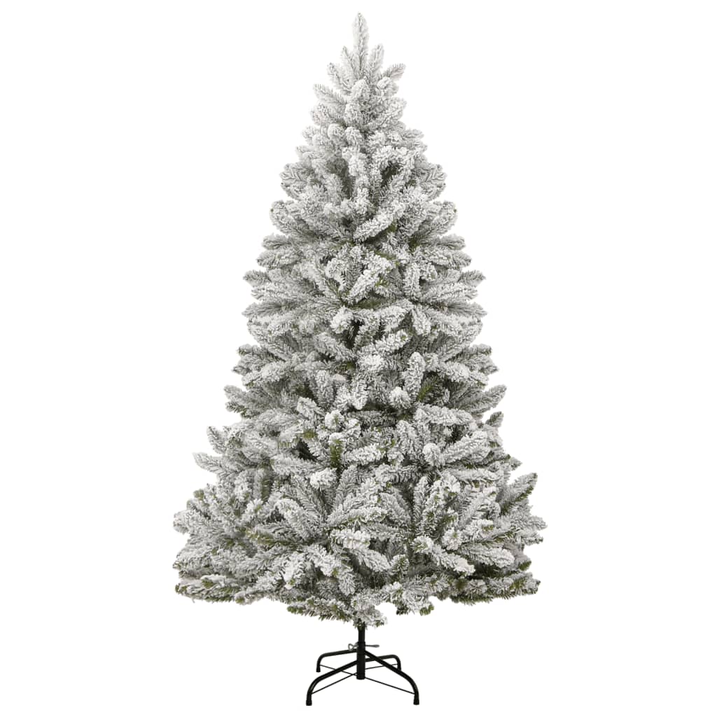 Vidaxl kunstkerstboom avec des charnières et neige 300 cm