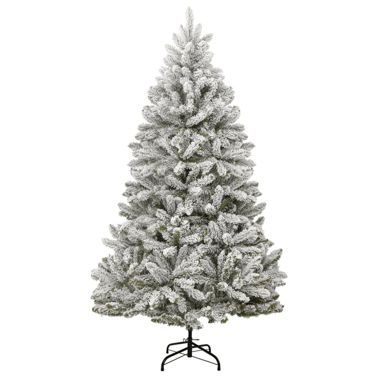 Vidaxl kunstkerstboom avec des charnières et neige 300 cm