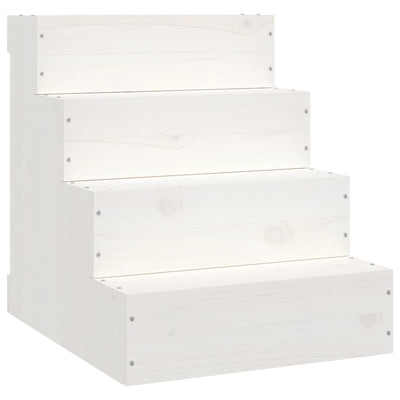 Vidaxl Escalier pour animaux de compagnie 40x49x47 cm en pin massif blanc
