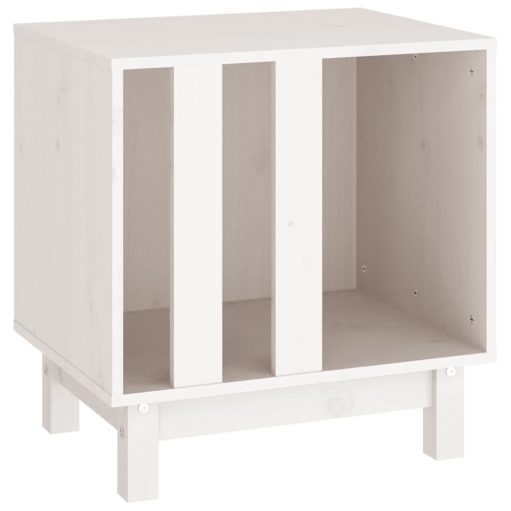 Vidaxl Dog Loft 50x40x52 cm Pine solide blanc