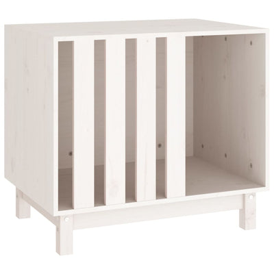 Vidaxl Dog Loft 70x50x62 cm Pine solide blanc