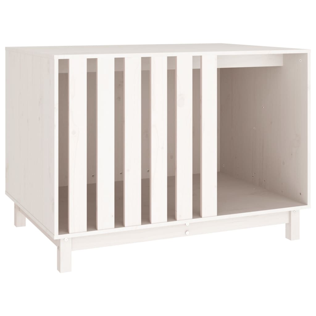 Vidaxl Dog Loft 100x70x72 cm Pine solide blanc