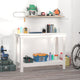 Vidaxl Workbench 110x50x80 cm Pine solide blanc