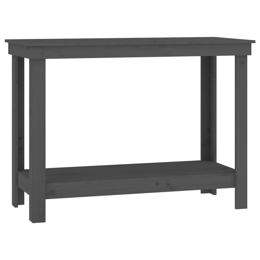 Vidaxl Workbench 110x50x80 cm en pin solide gris
