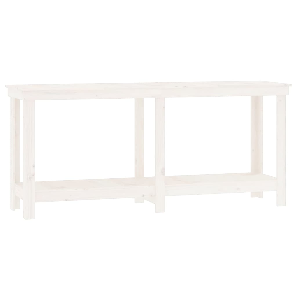 Vidaxl Workbench 180x50x80 cm Pine solide blanc