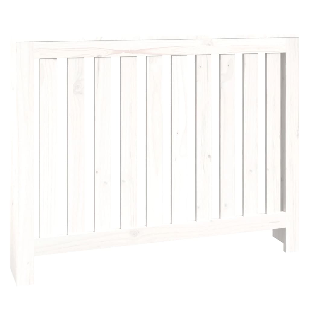 Construction de radiotorom vidaxl 108.5x19x84 cm Pine solide blanc