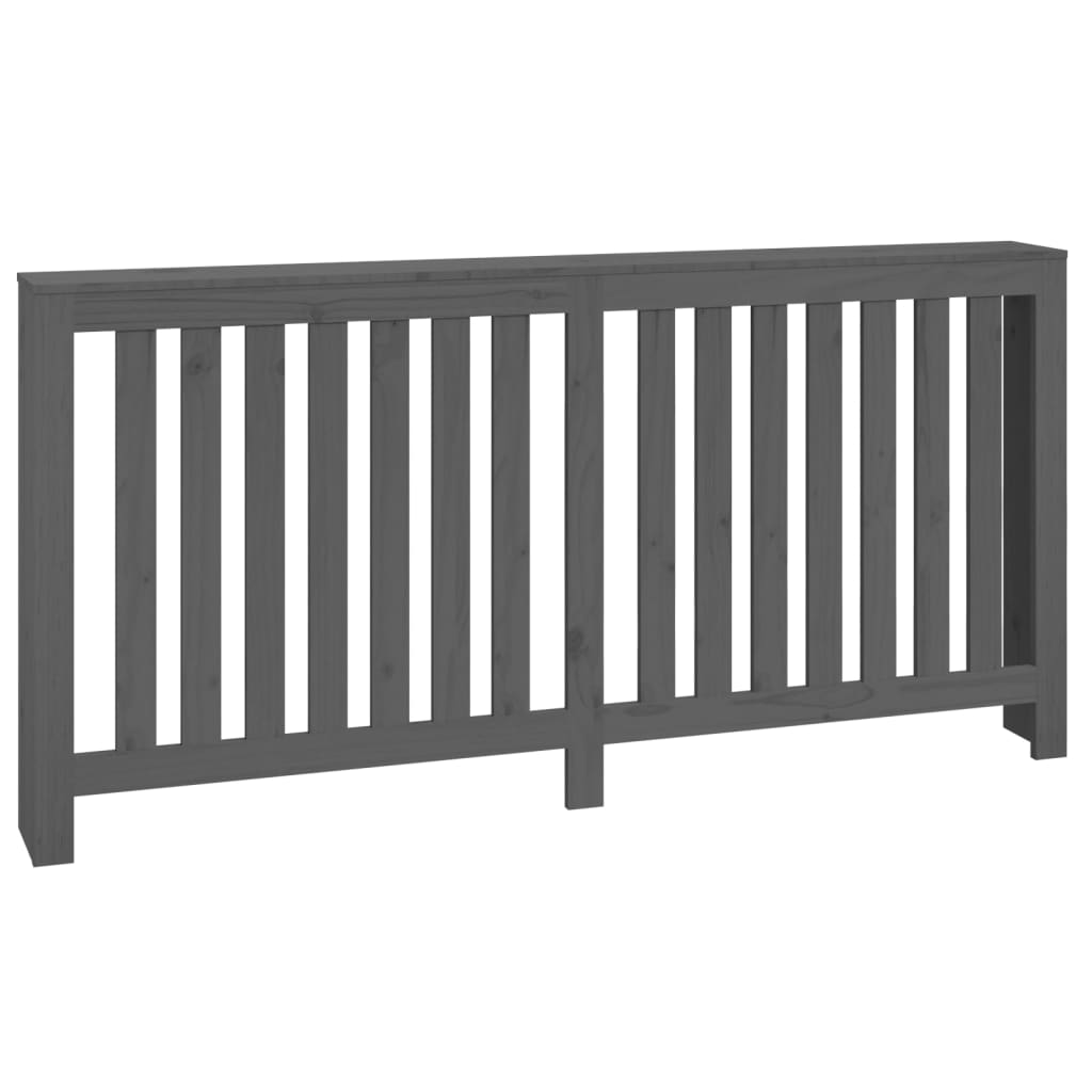 Construction de radiatorom de Vidaxl 169x19x84 cm Gris de pin solide