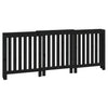 Construction de radiatorom vidaxl 210x21x85 cm Bois de pin solide noir
