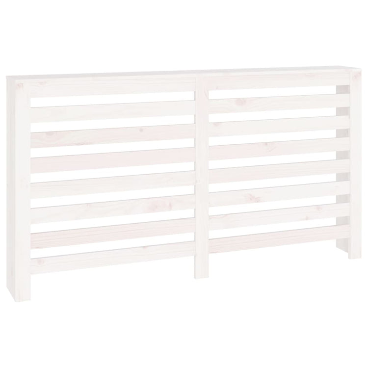 Construction de radiatorom vidaxl 153x19x84 cm en pin solide blanc