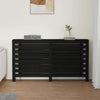 Construction de radiatorom de Vidaxl 153x19x84 cm Bois de pin massif noir