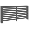Construction de radiatorom de Vidaxl 169x19x84 cm Gris de pin solide