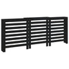 Construction de radiatorom vidaxl 210x21x85 cm Bois de pin solide noir