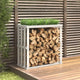 Vidaxx porte-bûches en bois 108x52x106 cm bois de pin massif blanc