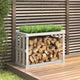 Porte-bloc de bois vidaxl 108x52x74 cm en pin massif blanc