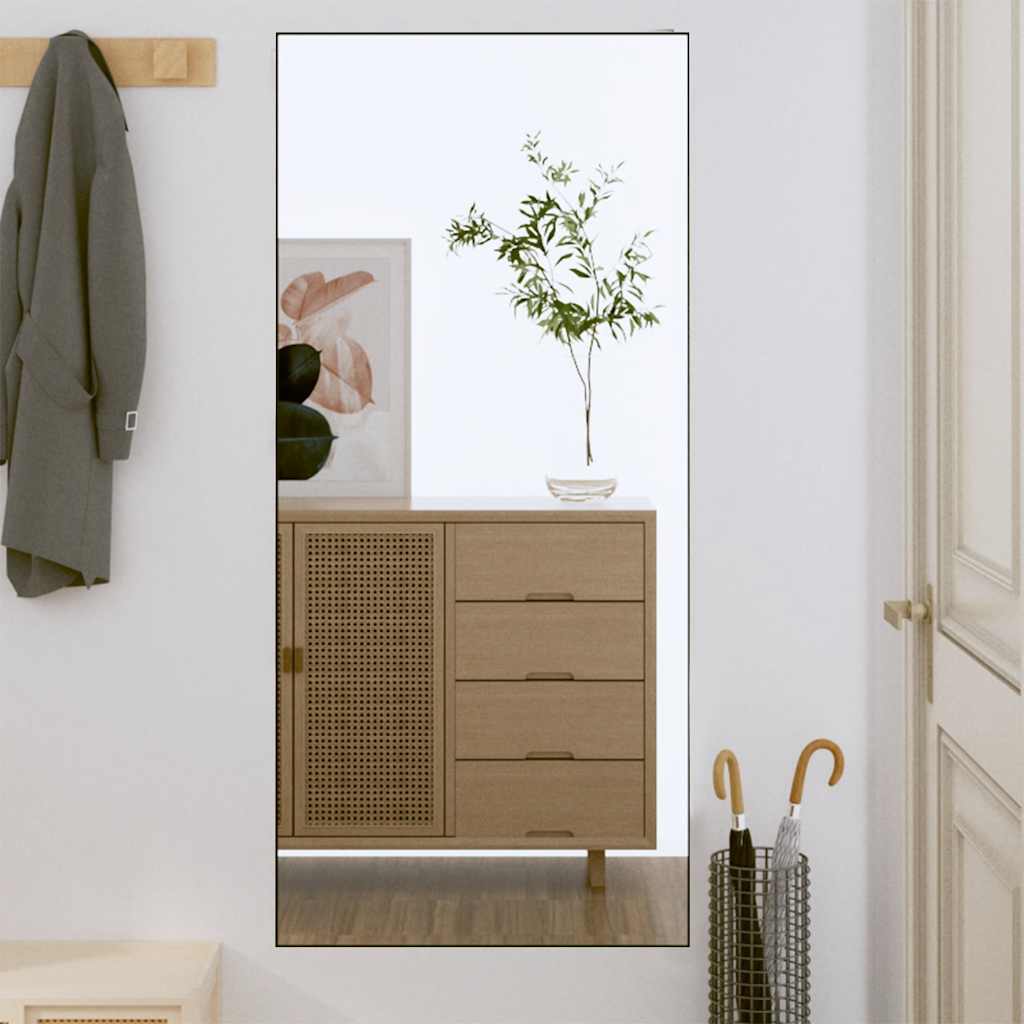 Miroir mural vidaxl 50x100 cm verre rectangulaire