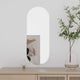 Miroir mural Vidaxl 20x50 cm Verre ovale