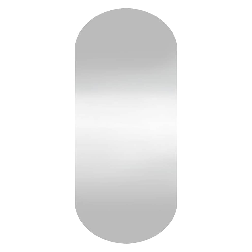 Miroir mural vidaxl 25x60 cm verre ovale