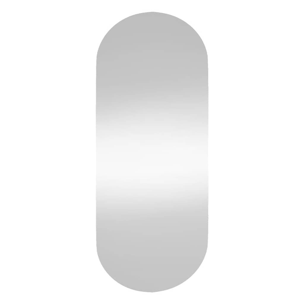 Miroir mural vidaxl 25x60 cm verre ovale