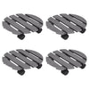 Vidaxl Plant Trolleys 4 PCS Ø30x7,5 cm HKC Gray