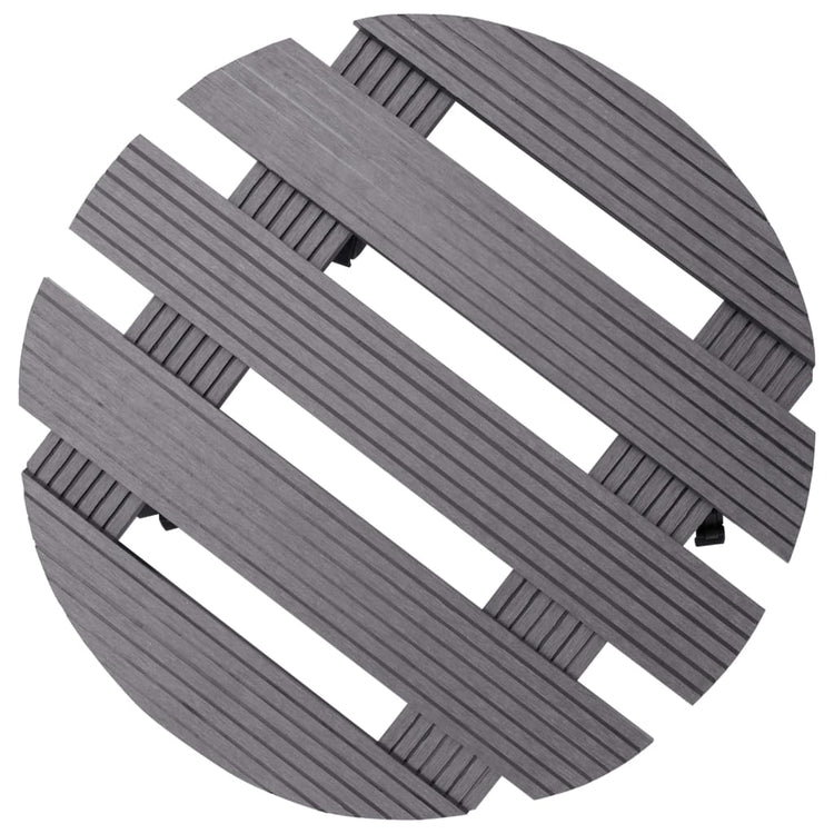 Vidaxl Plant Trolleys 4 PCS Ø30x7,5 cm HKC Gray